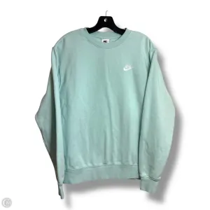 Sweatshirt Crewneck By Nike Apparel In Teal, Size: M HygroscopicFiber