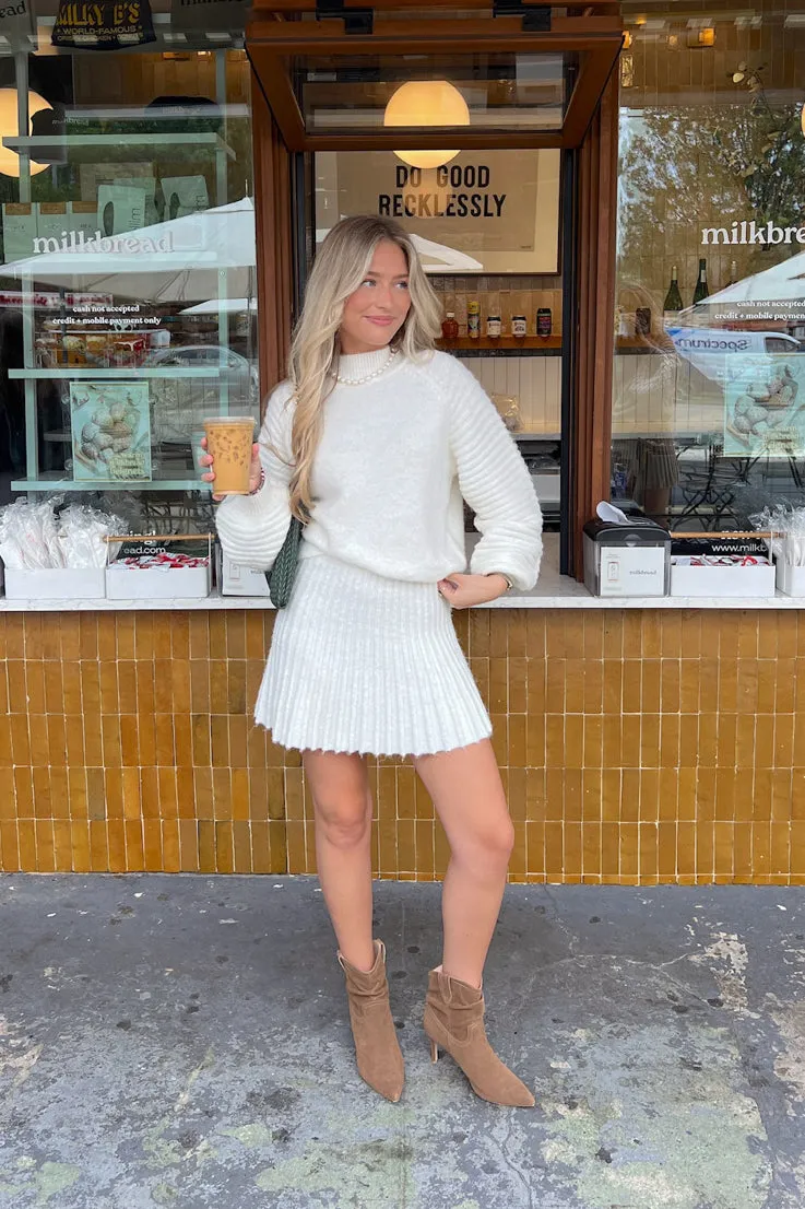 ribbed texture Gabrielle Knit Skirt