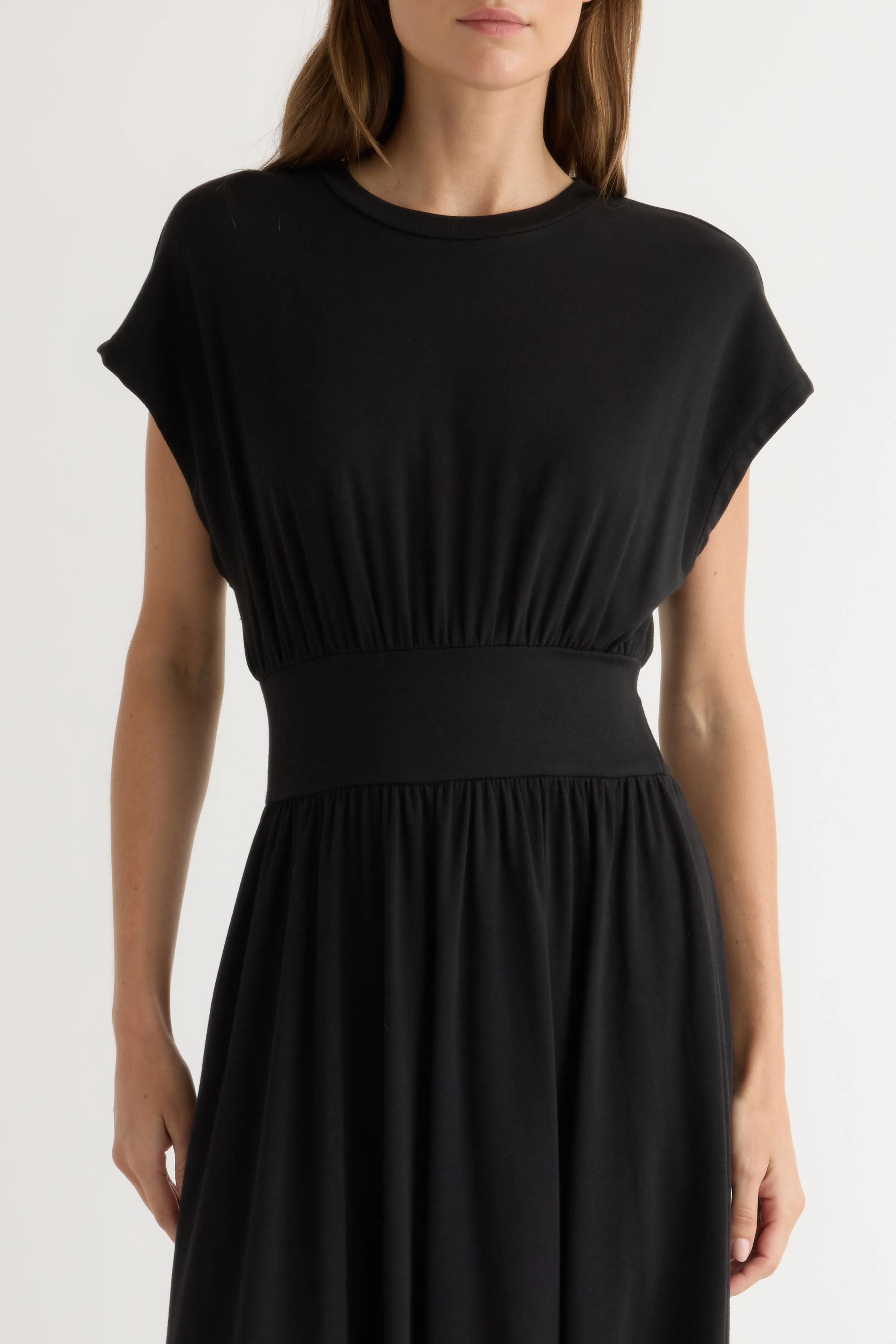 Prima Jersey Midi Dress Antibacterial lining Muse Edge
