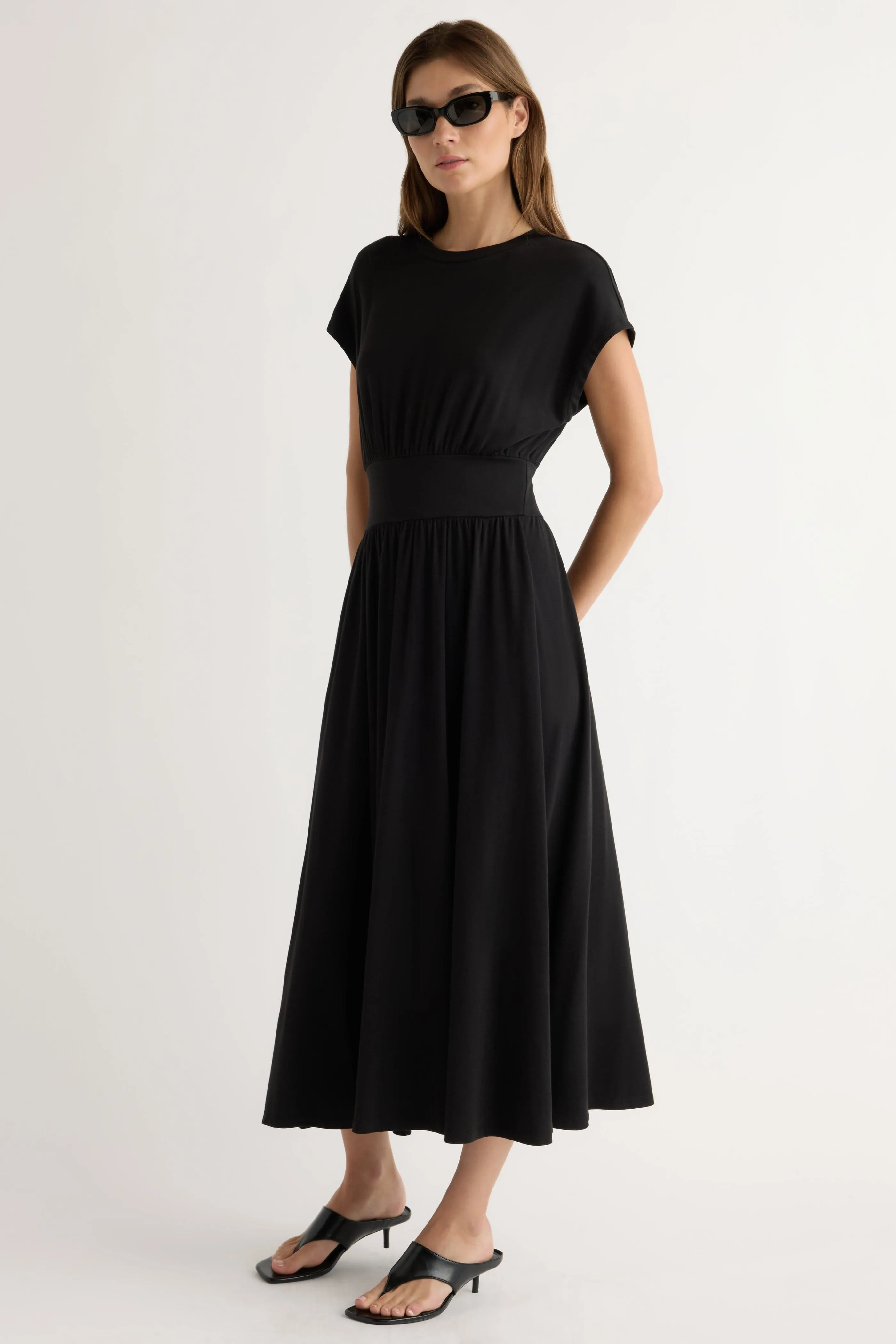 Noble Core ReinforcedStitching Prima Jersey Midi Dress