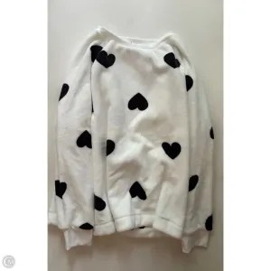 Sweatshirt Crewneck By Loft In White, Size: 2x Open Glow Flash Look