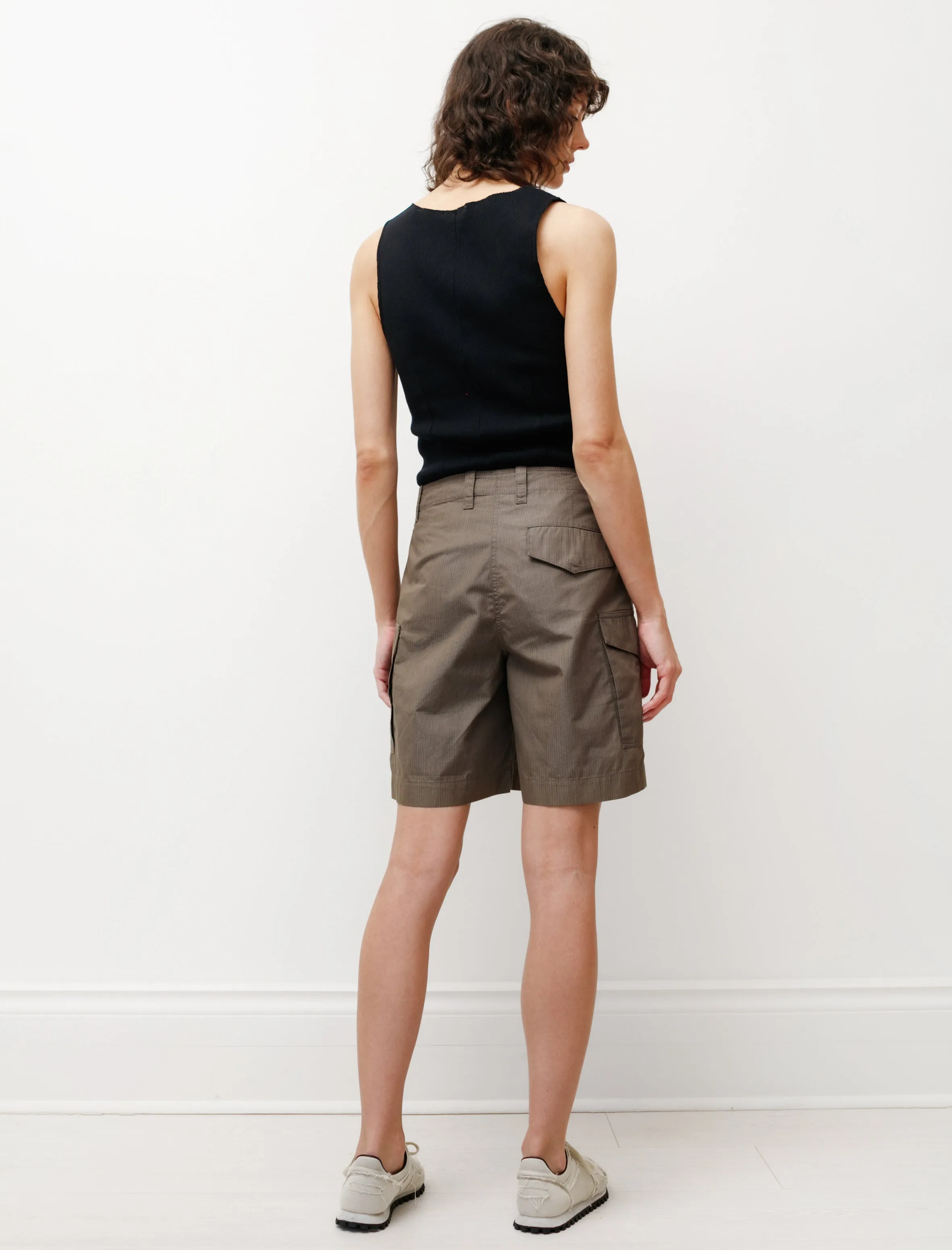 home renovation Parachute Shorts Army Green Cotton Ripstop
