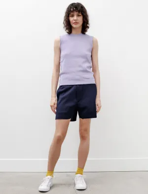 lounging clothes High Twist Milan Knit Shorts Navy