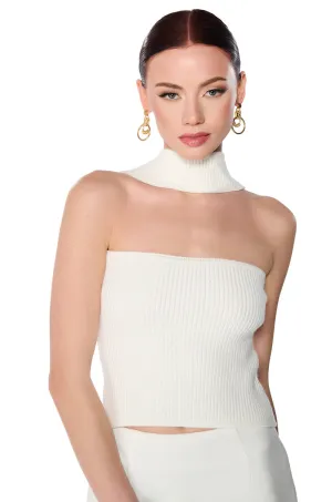 DOLLED UP KNIT HALTER TOP IN WHITE transportation purpose Souvenir - like