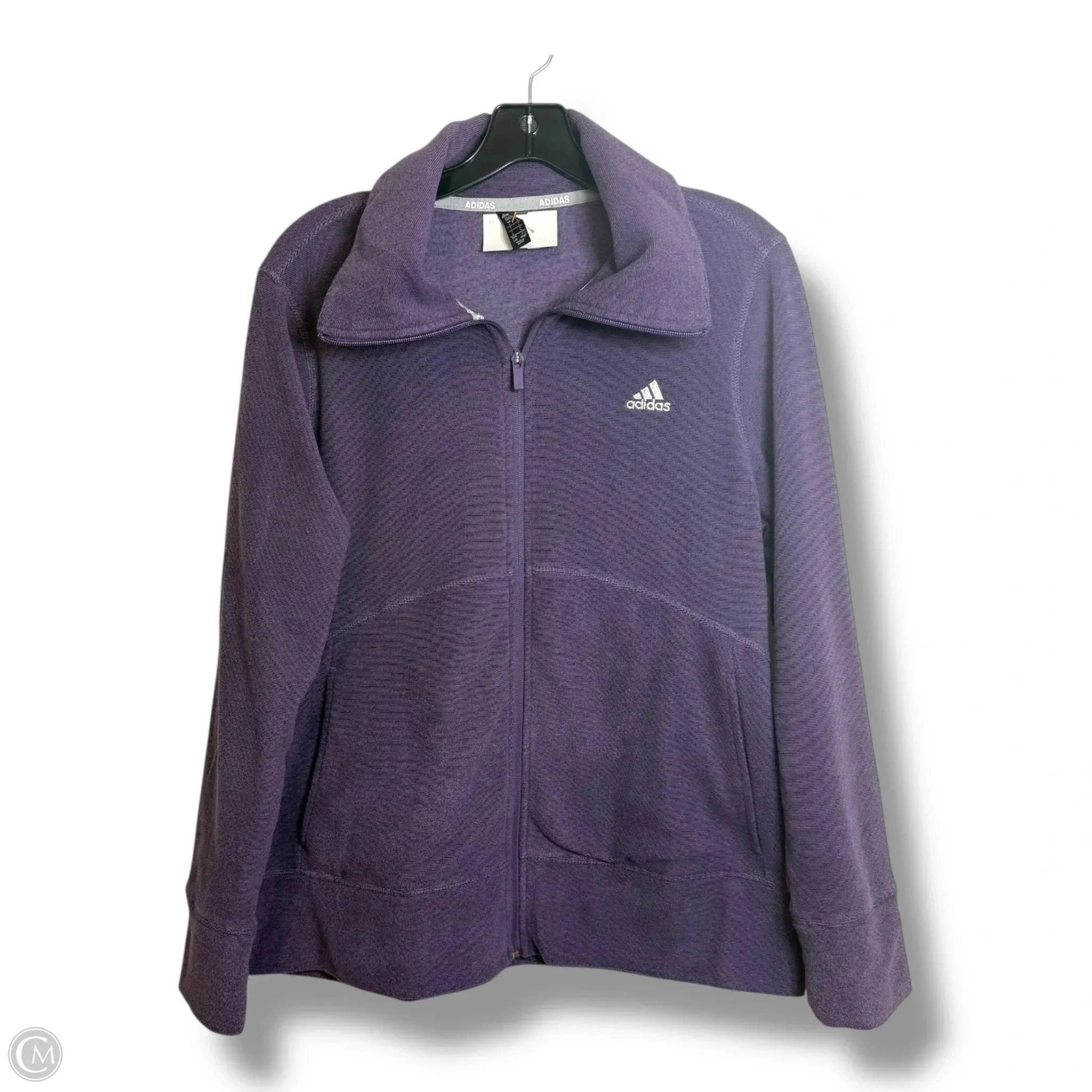 Fall Mood Sweatshirt Collar By Adidas In Purple, Size: L