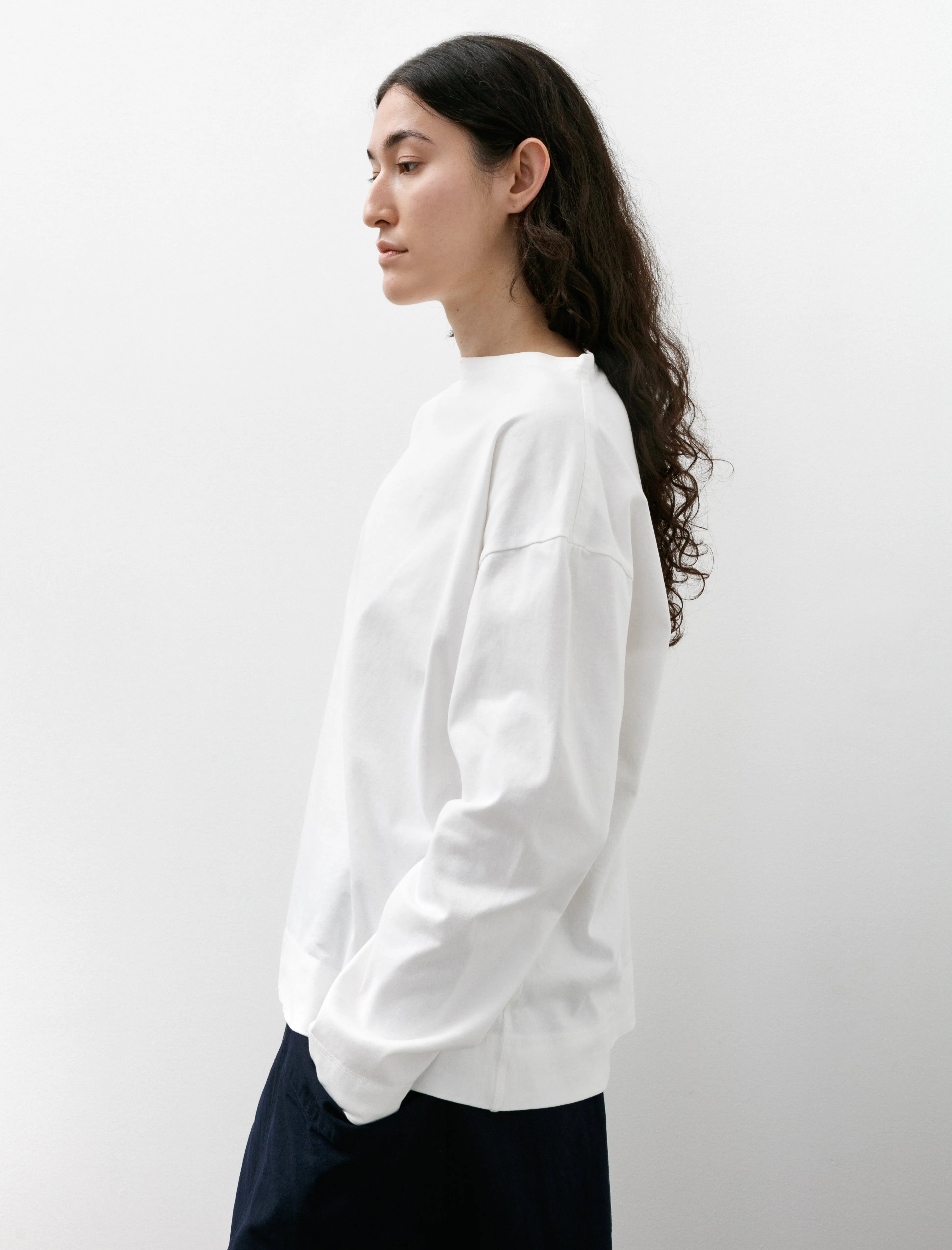 Love Glow MHL Smock Neck T-Shirt Cotton Off White