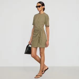 Move Fast StaticFree Material Fallon Organic Cotton T-Shirt Wrap Dress