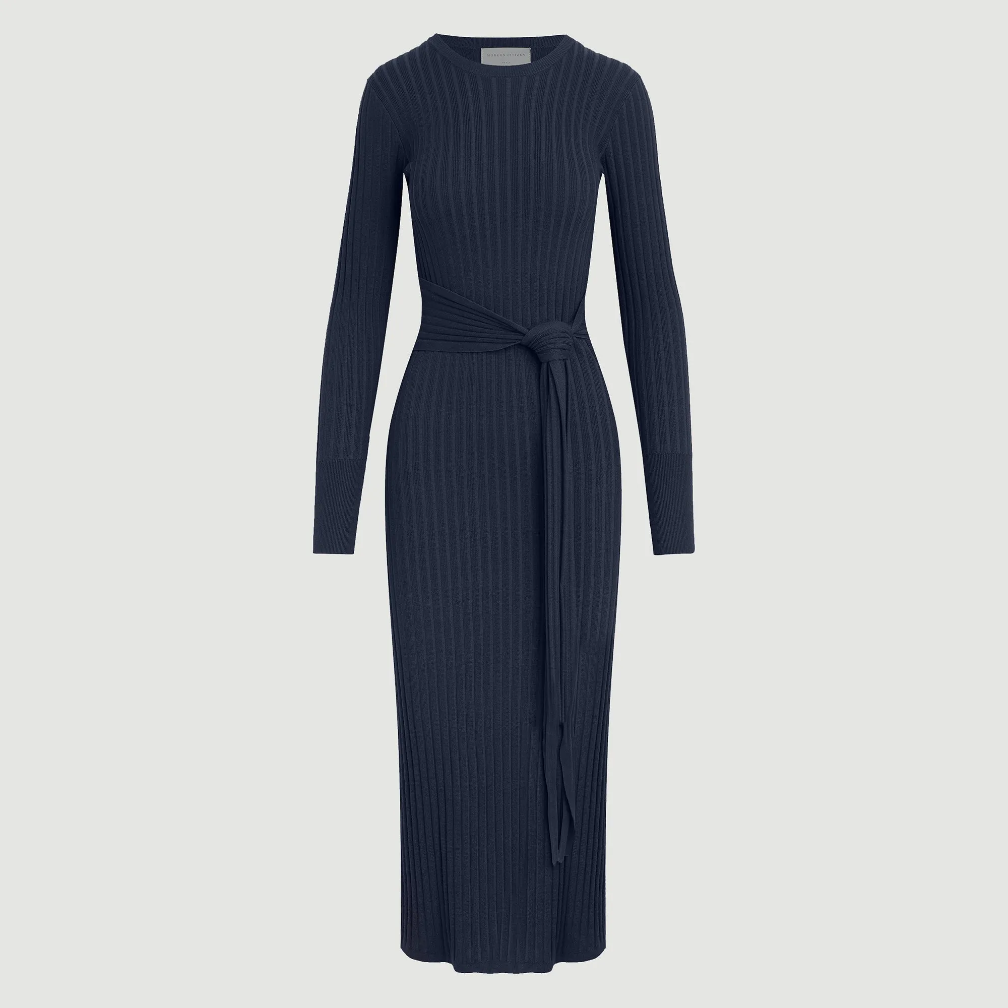 Ice Fit Gloss Fit Carmen Tie-Front Ribbed Dress (Petite)
