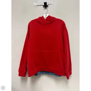 Sweatshirt Hoodie By Zara In Red, Size: S Soft Flow