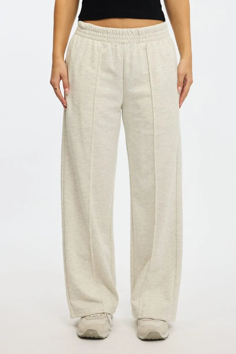 ThermalRegulation TaglessComfort Grey Track Pants Wide Leg