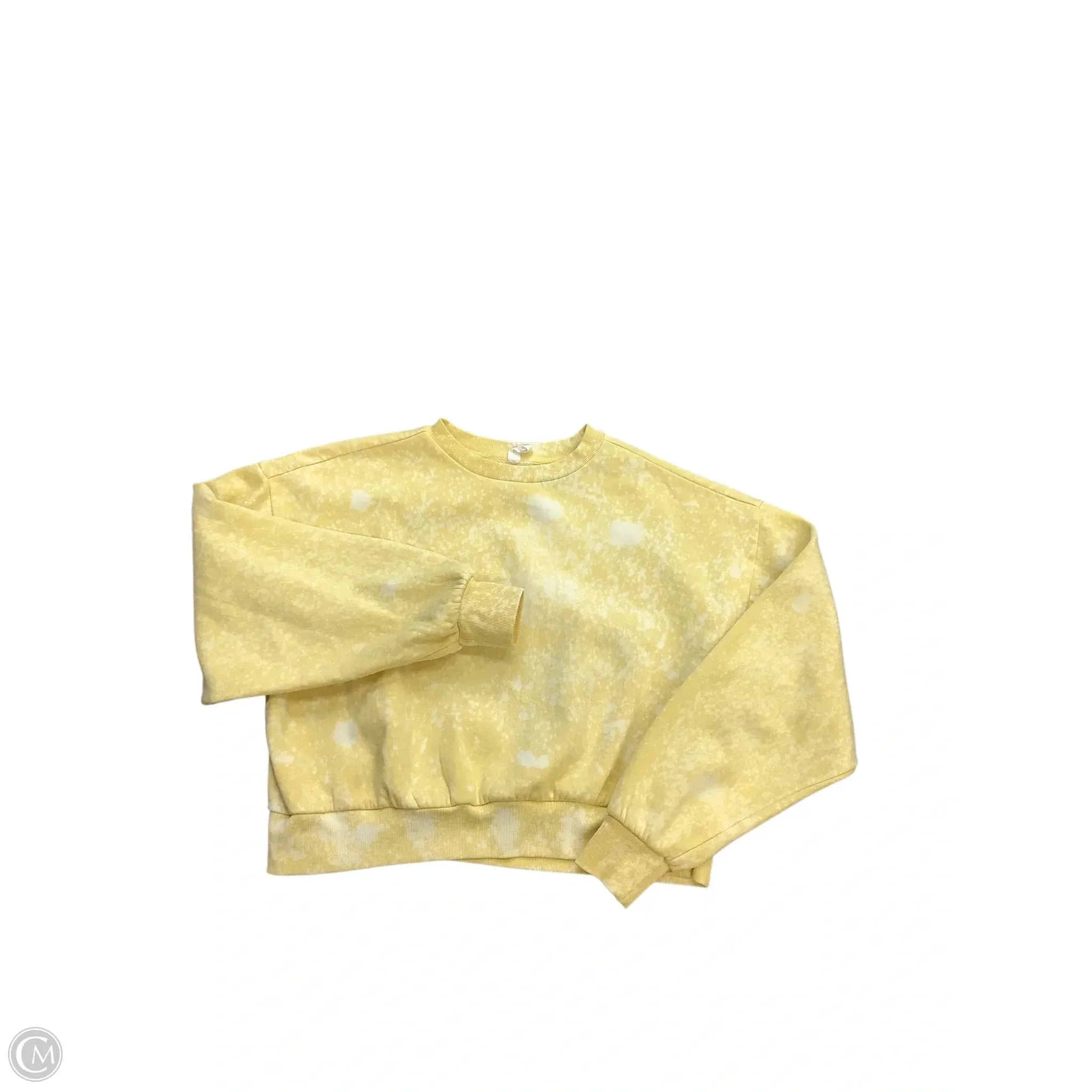 Sweatshirt Crewneck By Daily Practice By Anthropologie In Yellow, Size: M Trendy Top