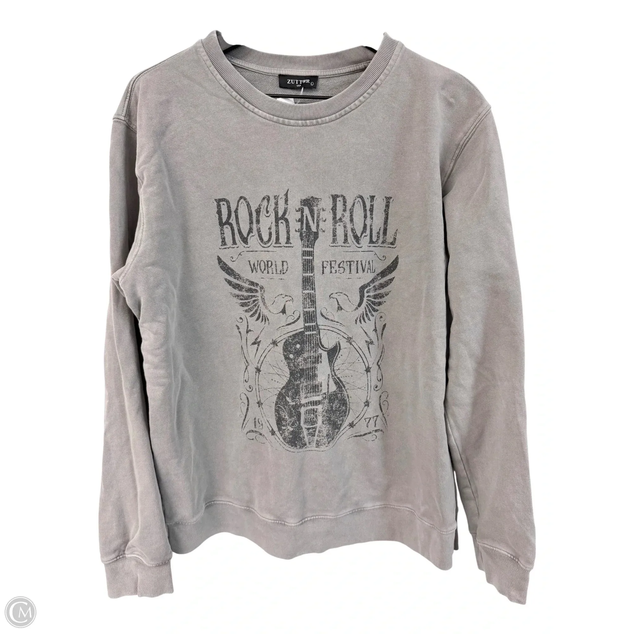 slim fit CompactPackability Sweatshirt Crewneck By Cmc In Grey, Size: L