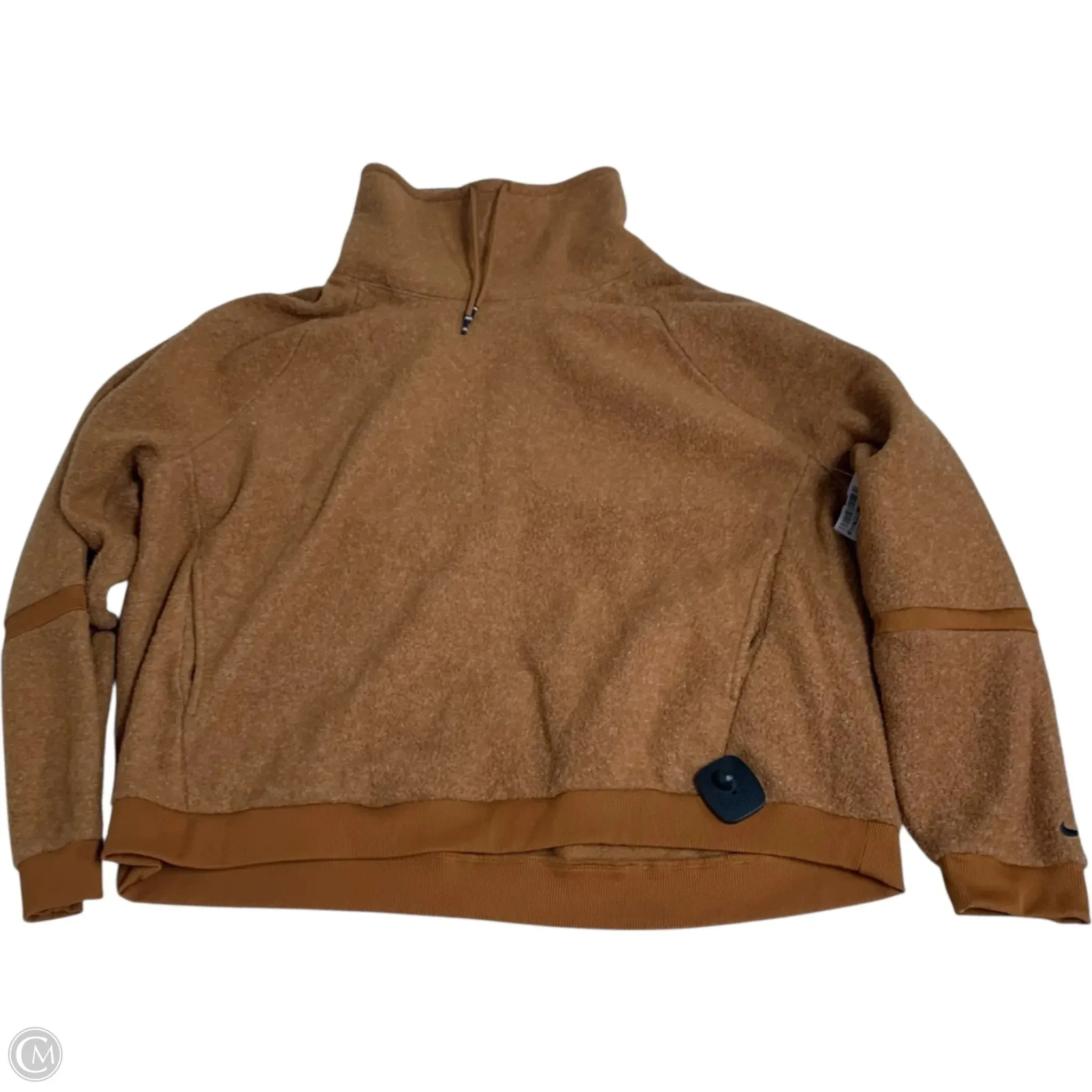 VentilatedMesh Sweatshirt Collar By Nike Apparel In Orange, Size: 2x