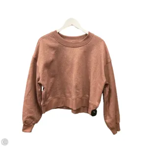 Athletic Sweatshirt Crewneck By Lululemon In Rose Gold, Size: 8 Zen Ease
