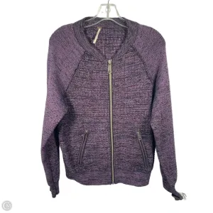 SkinFriendlyElastic Sweatshirt Collar By Free People In Black & Purple, Size: S