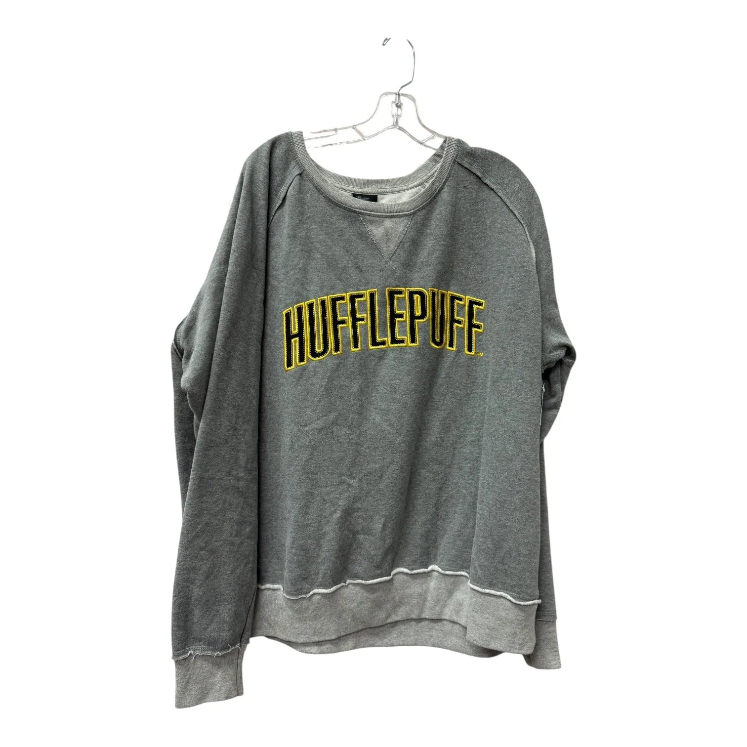 Sweatshirt Crewneck By HARRY POTTER In Grey, Size:2X ShrinkResistant Story Mood