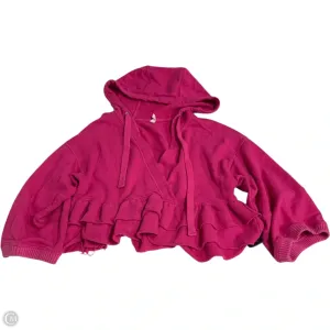 Sweatshirt Hoodie By Free People In Pink, Size: Sp BiasCut Trims EcoFriendly Material