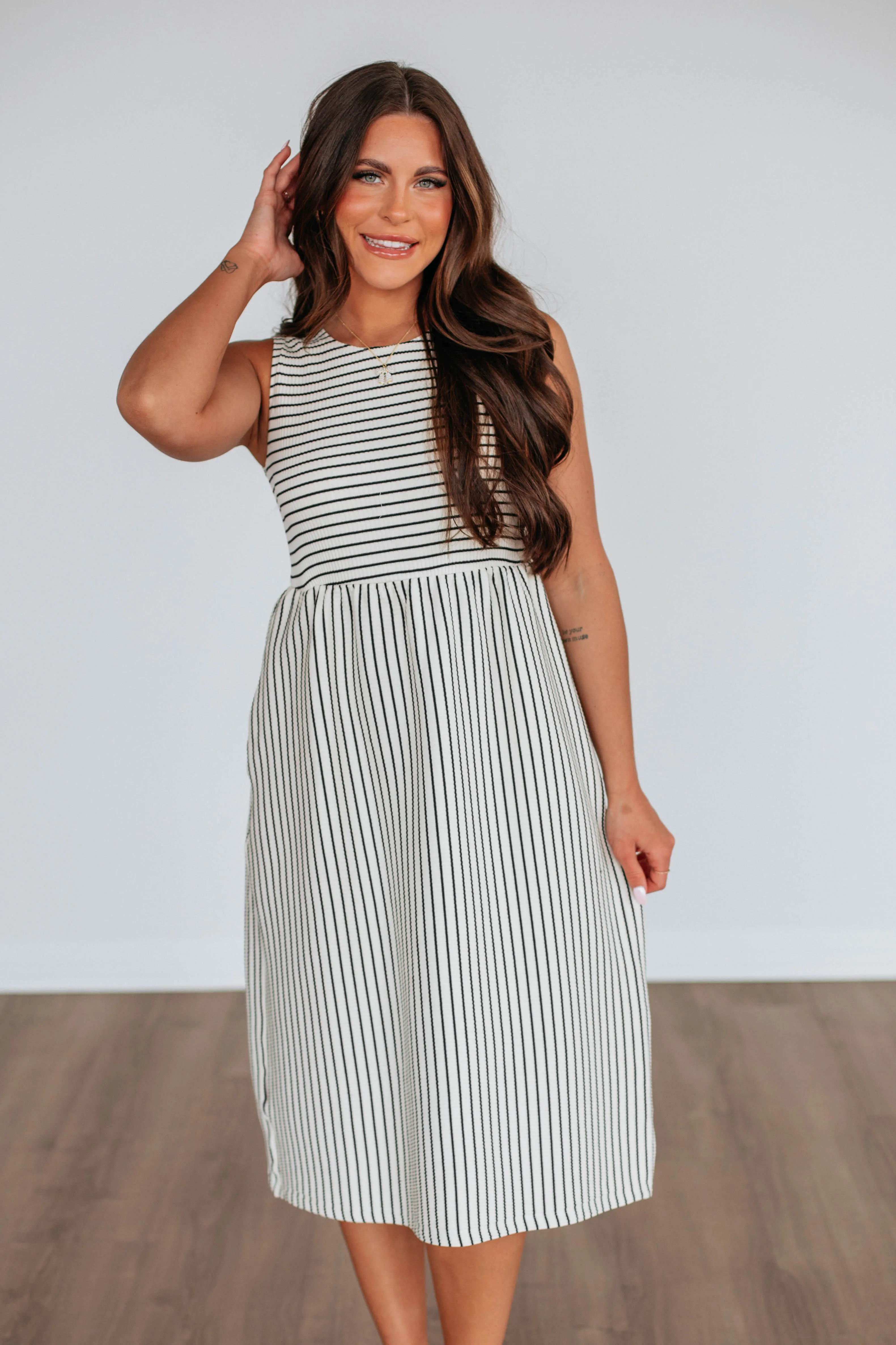 Any Day Wear Anni Striped Dress