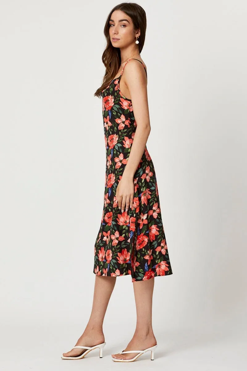 Sapphire Light Print Midi Dress