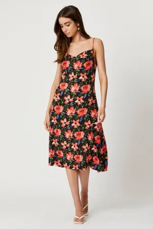 Chic Choices Smart Design Print Midi Dress