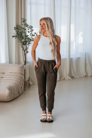 Cozy Fashion Professional Fit Alex Active Joggers - Moss