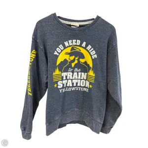 Sweatshirt Crewneck By Clothes Mentor In Navy, Size: S Casual Outfit ChafeFree Design