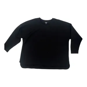SWEATSHIRT CREWNECK by TEK GEAR in BLACK, Size:3X Recycled Polyester