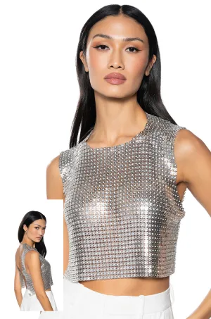 Bound Edges SHE GOT IT CHAINMAIL SLEEVELESS TOP