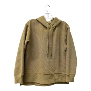 Adjustable Hem Athletic Sweatshirt Hoodie By Calia In Tan, Size:Xs