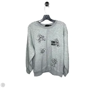 Sweatshirt Crewneck By Disney Store In Grey, Size: Xl Heavy Silk ZeroChafeSeams