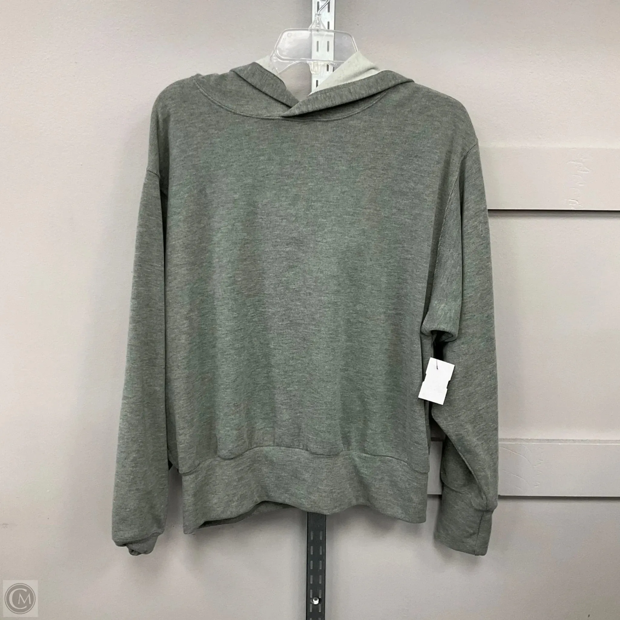 Warm Pullover Sweatshirt Hoodie By Evereve In Green, Size: M