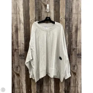 Sweatshirt Crewneck By Old Navy In Grey, Size: 4x Weekend Style Pure Cotton