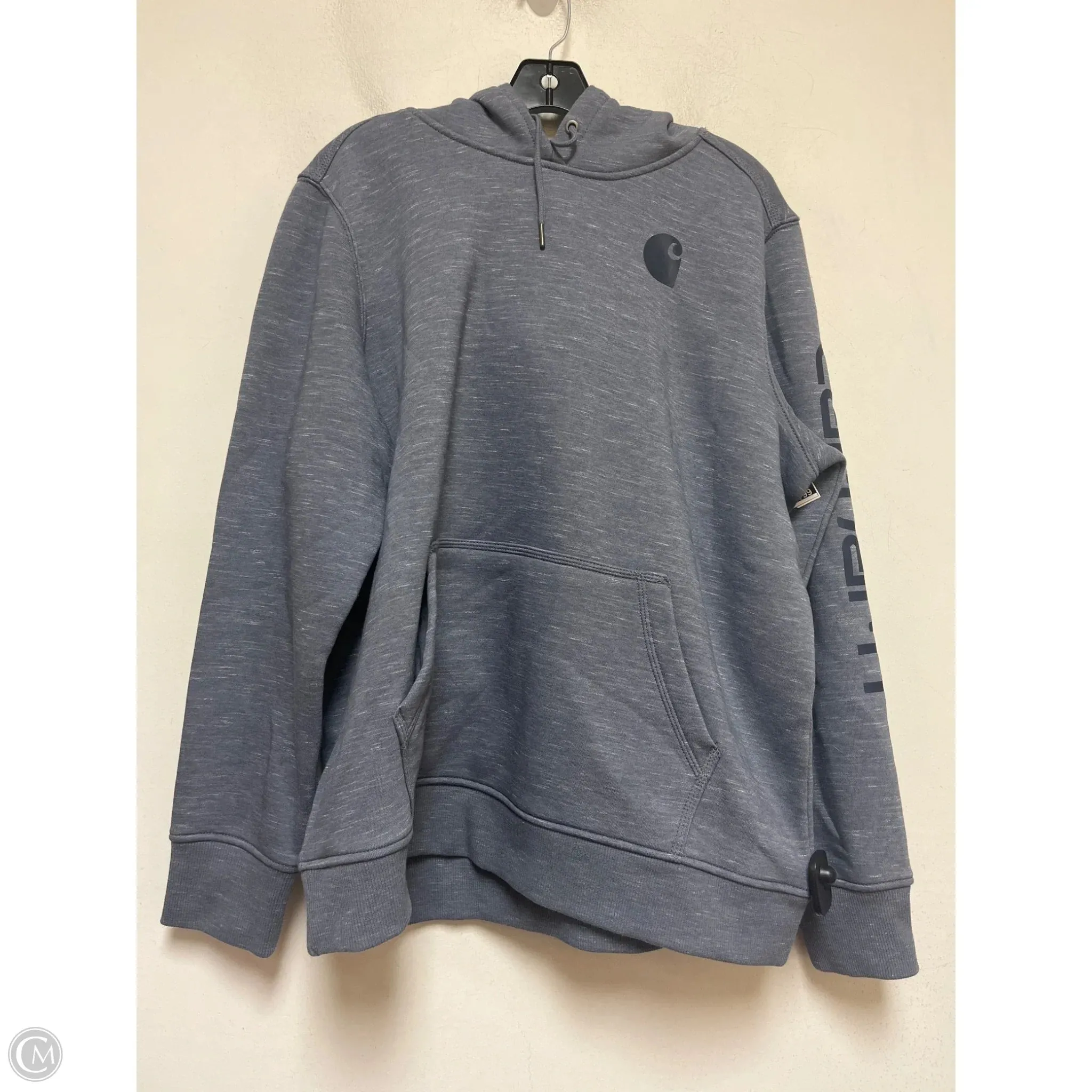 Sweatshirt Hoodie By Carhartt In Blue, Size: 1x AntiClingFabric Metro Mode