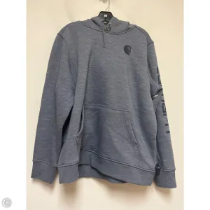 Sweatshirt Hoodie By Carhartt In Blue, Size: 1x AntiClingFabric Metro Mode