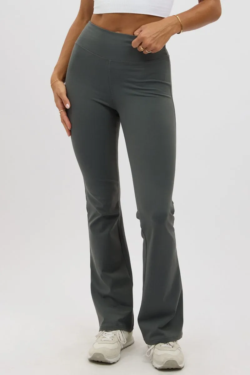 Weather Flex Grey Flare Leg Pants