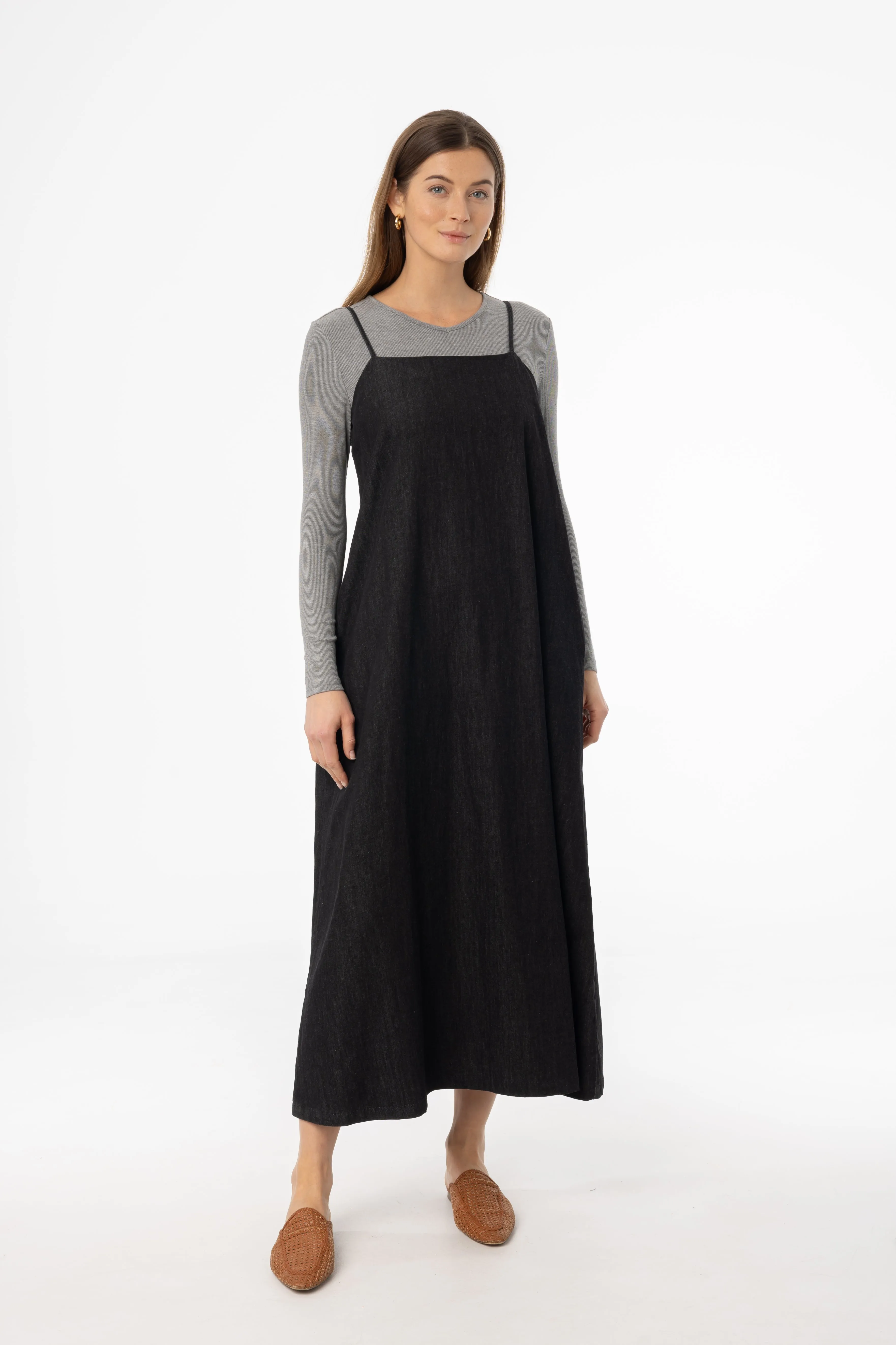 Black Denim Jumper Senior Ease Light Flow