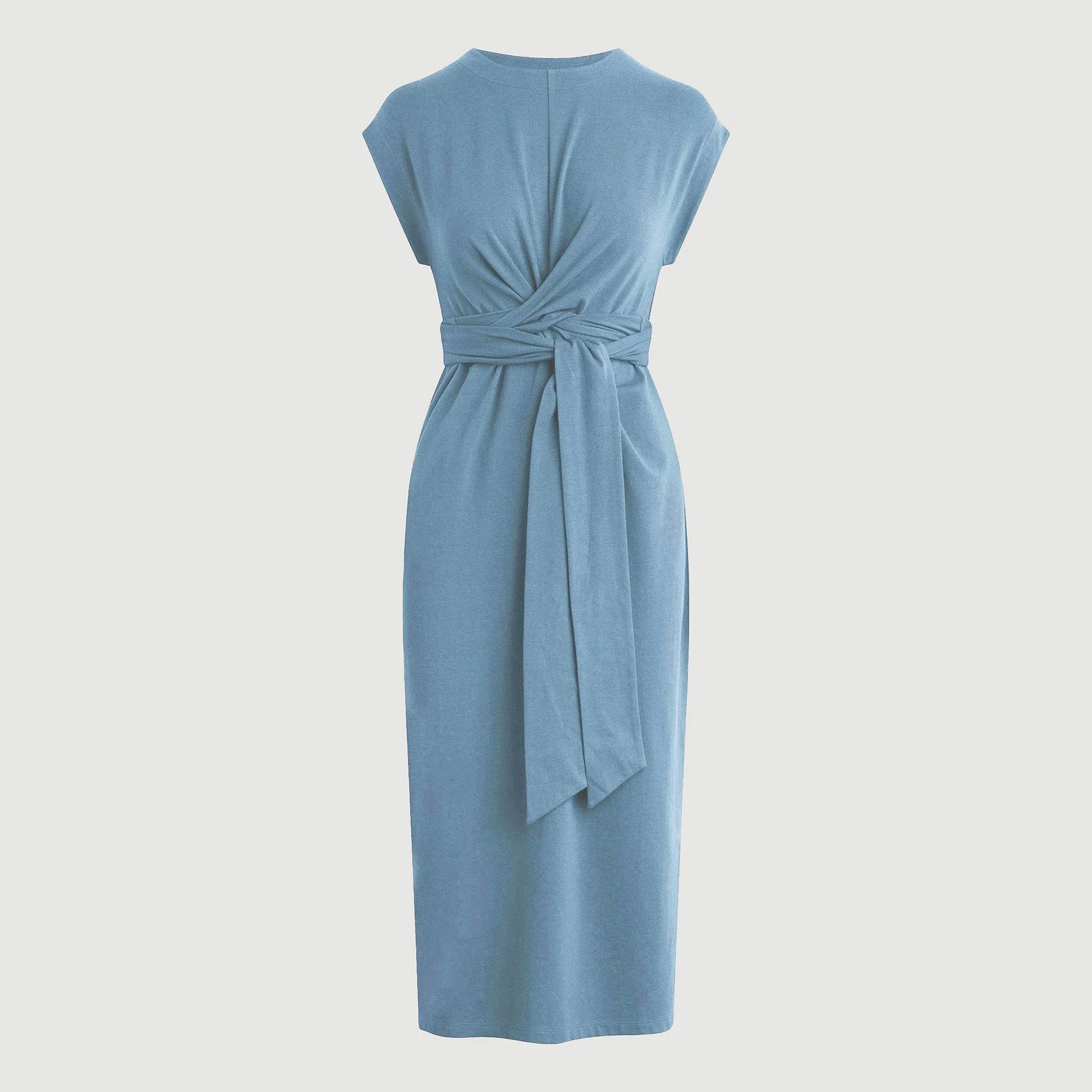Fei Tie-Front Organic Cotton Dress (Petite) Airflow Mesh Panels