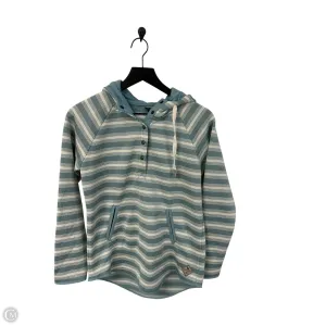 Global Cool Sweatshirt Hoodie By Eddie Bauer In Blue & White, Size: S