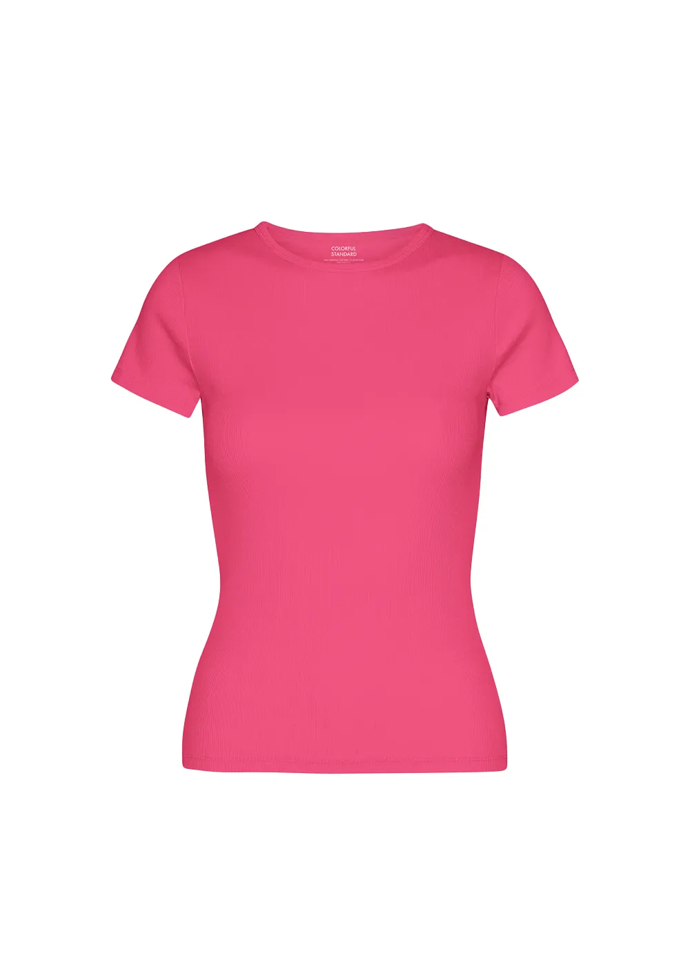 Organic Rib SS T-Shirt Washable fabric Dimensional Stability Weave