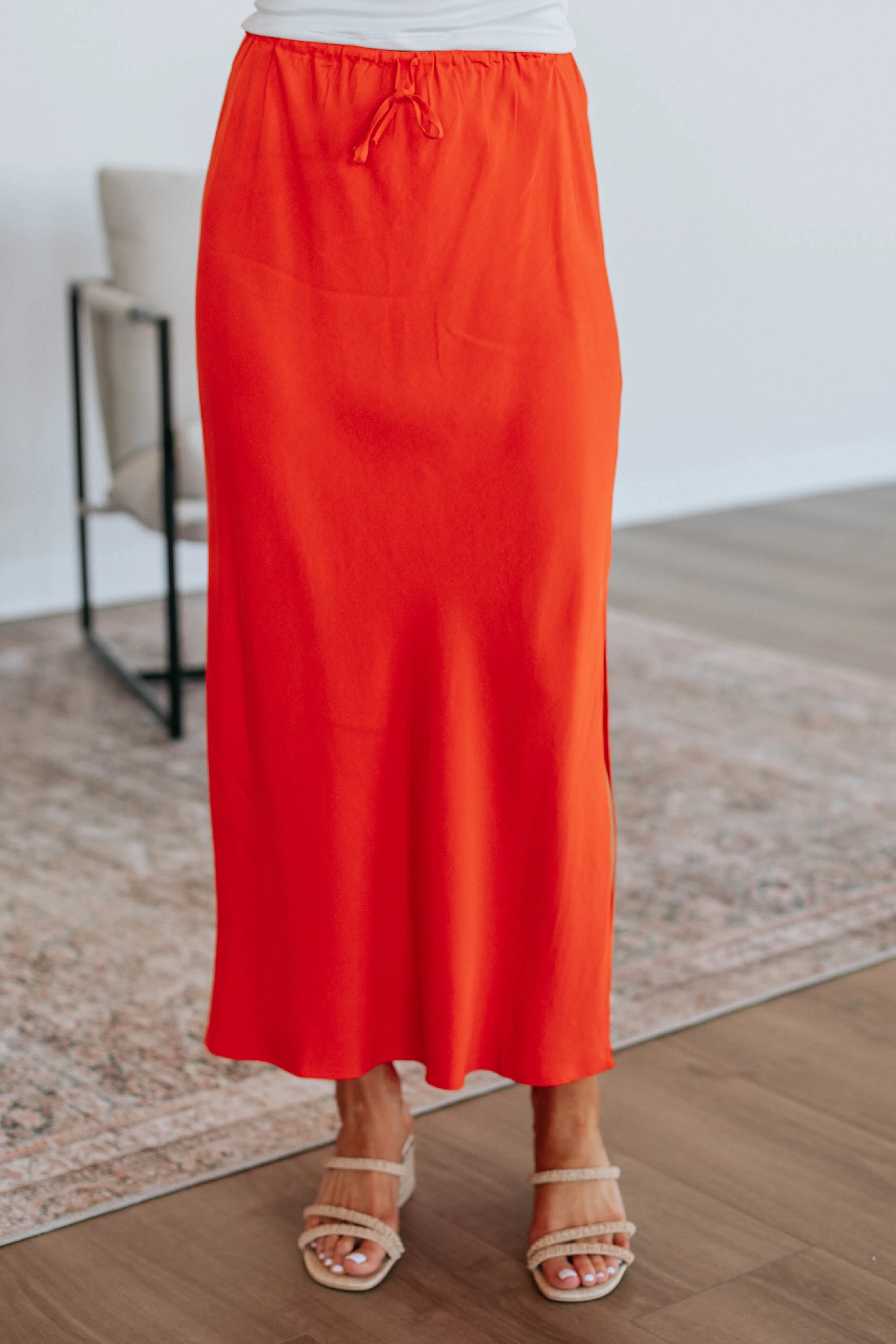 Patience Skirt - Papaya Local Artisan Hypoallergenic fabric