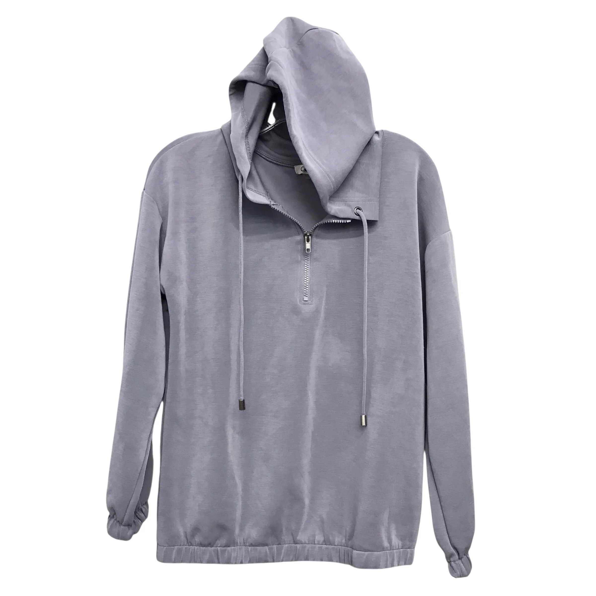 Sweatshirt Hoodie By Cable And Gauge In Slate Blue, Size:S Euro Mood