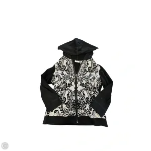 Sweatshirt Hoodie By Zenergy By Chicos In Paisley Print, Size: S ComfortWaistband AntiStatic Lining