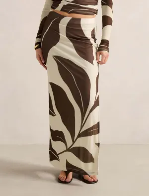 Mia Mesh Maxi Skirt Casual Blouse Low Maintenance