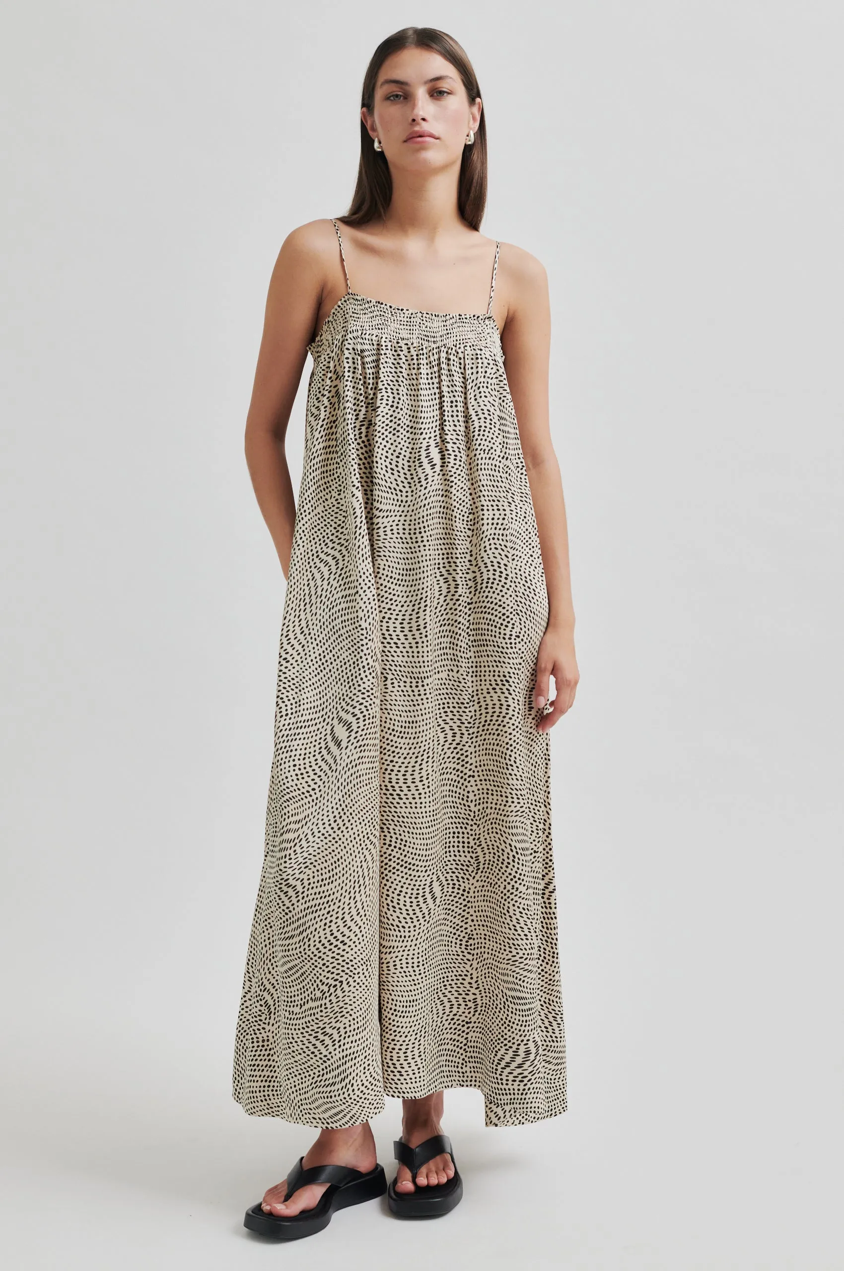 Classic Jeans Sun Protection Fabric Peri Strap Dress