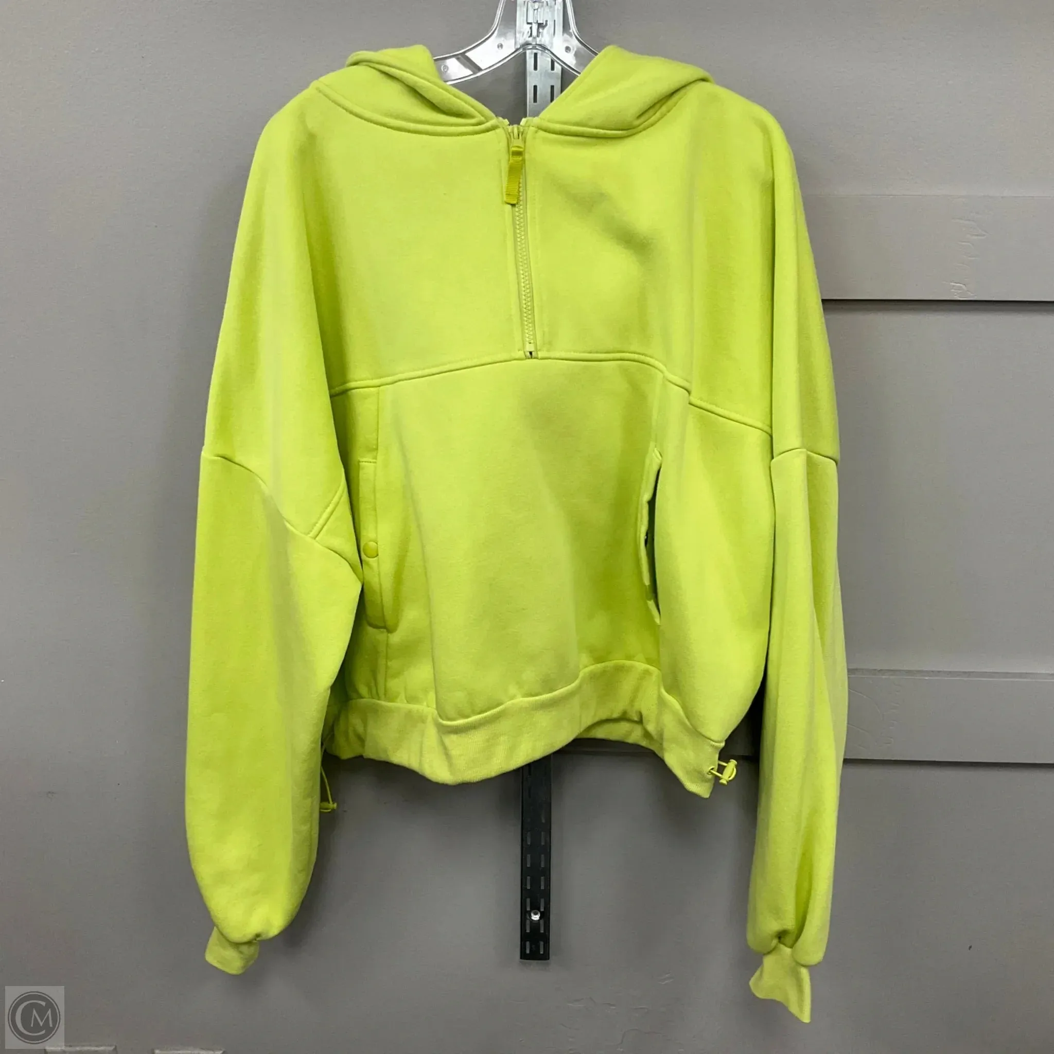 Daily Style Sweatshirt Hoodie By Clothes Mentor In Yellow, Size: 1x