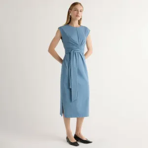 AbrasiveReinforcedZones CompactFold Fei Tie-Front Organic Cotton Dress