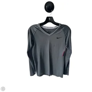 Athletic Sweatshirt Crewneck By Nike In Grey, Size: M Easy Wear