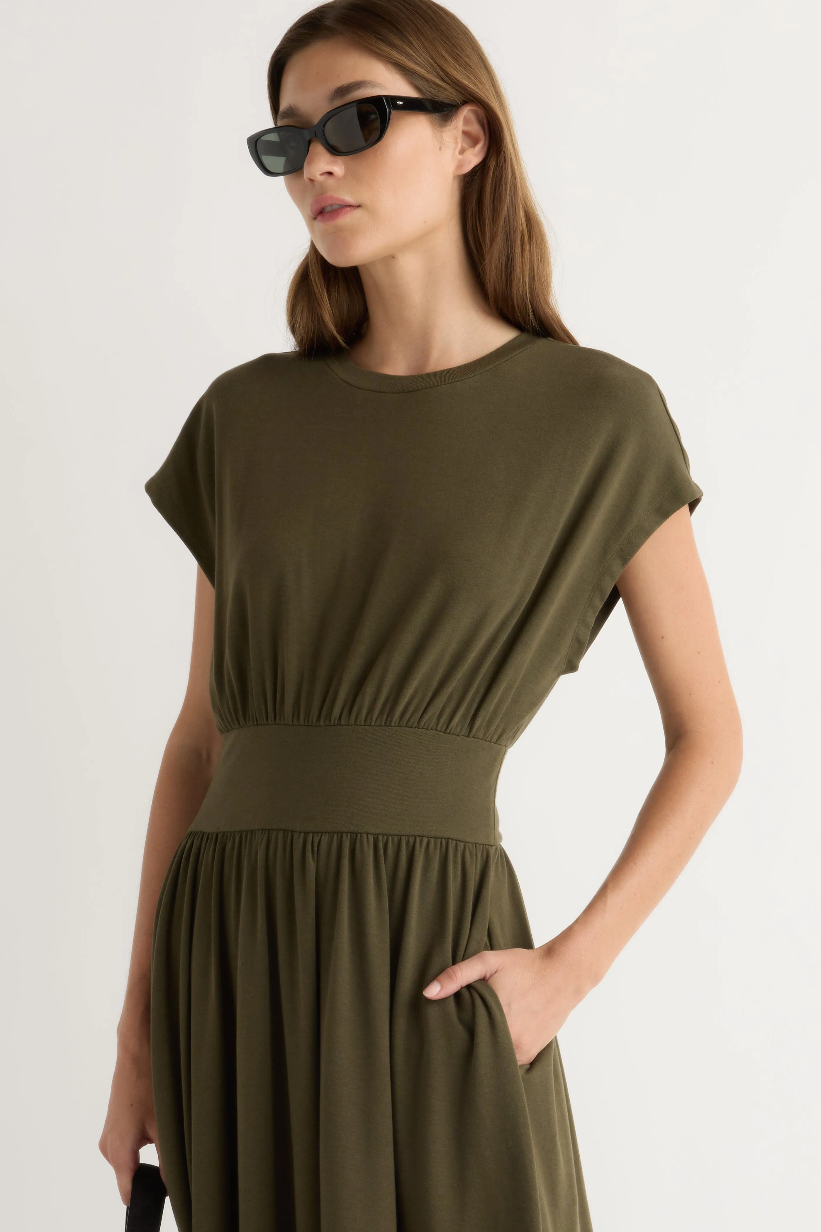 Easy Style Soft Jersey Prima Jersey Midi Dress