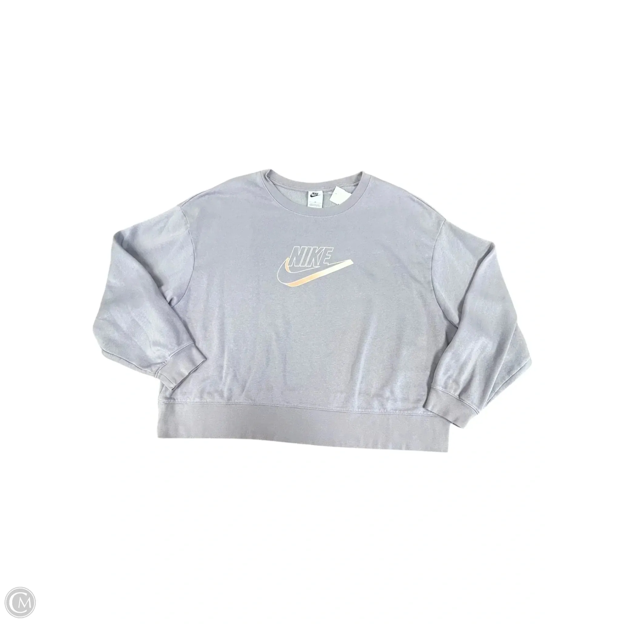 Sweatshirt Crewneck By Nike Apparel In Purple, Size: 2x New Day