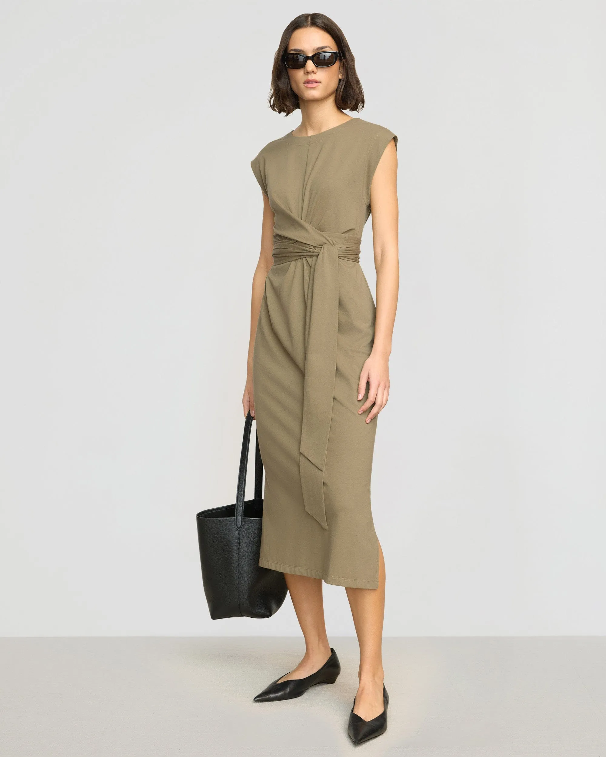 Fei Tie-Front Organic Cotton Dress World Glow